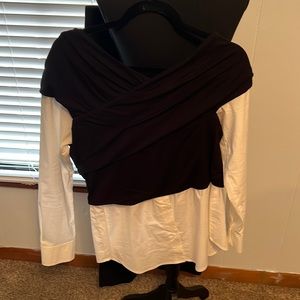 2 shirts in one Vince Camuto long sleeve shirt.